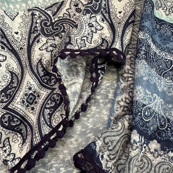 Catherines Open Front Paisley Cardigan Top Size 0X - Picture 16 of 17